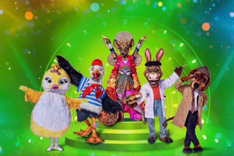 Het Kuiken, de Meeuw, de Okapi, de Ezel en de Teckel.